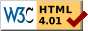 HTML 4.01 Valid